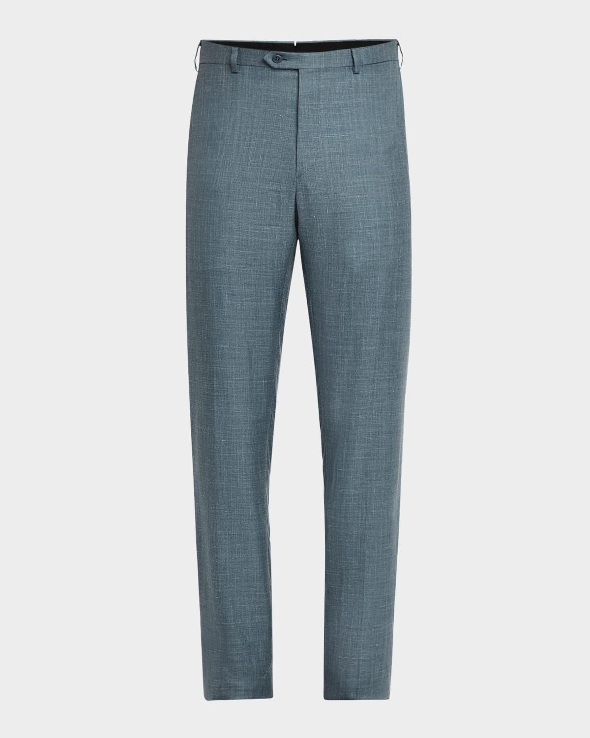 Men & apos;s Tigullio Flat-Front Twill Trousers