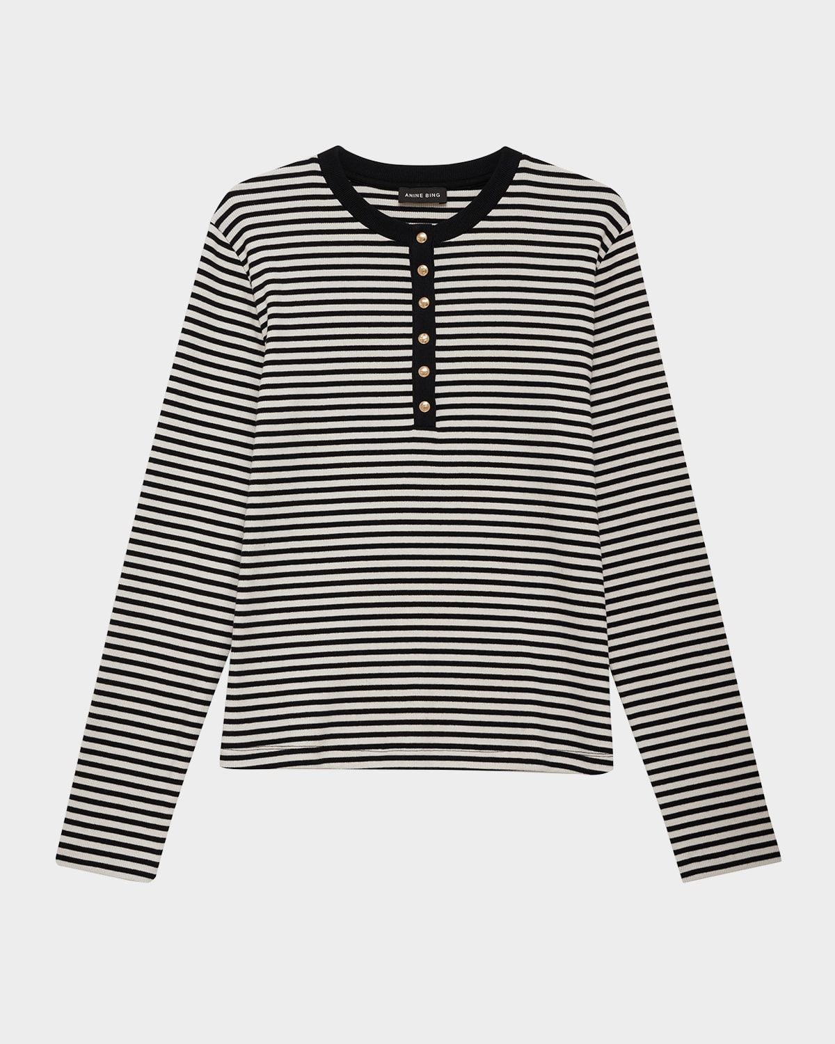Alessia Stripe Long-Sleeve Tee