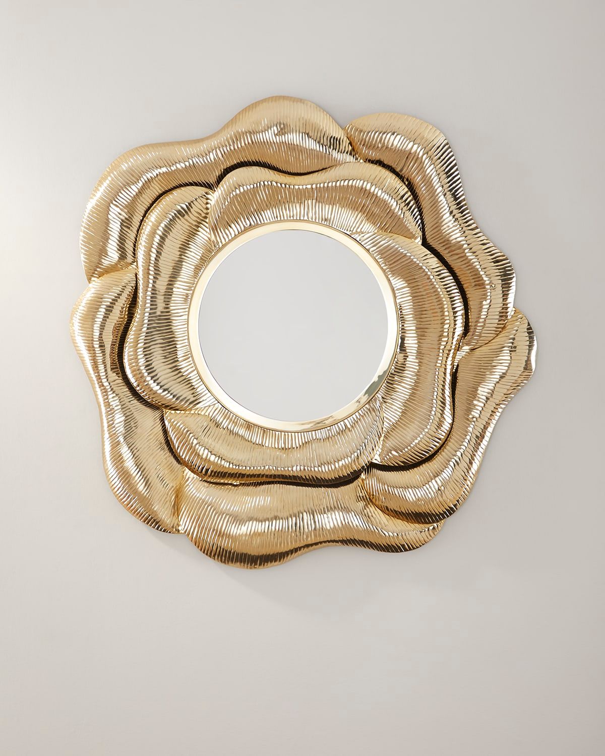Modern Floral Wall Mirror