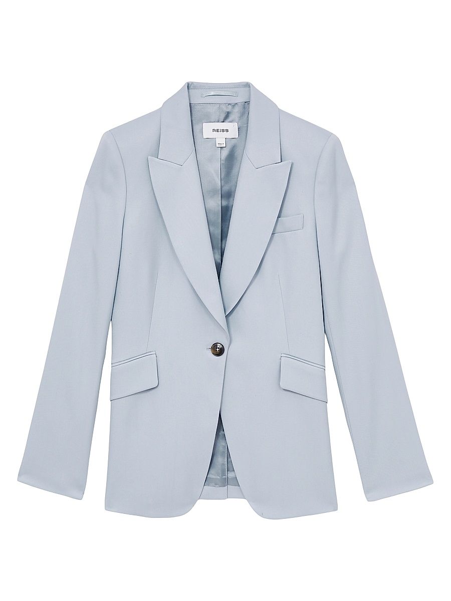 Women's Millie Single-Breasted Blazer - Blue - Size 12