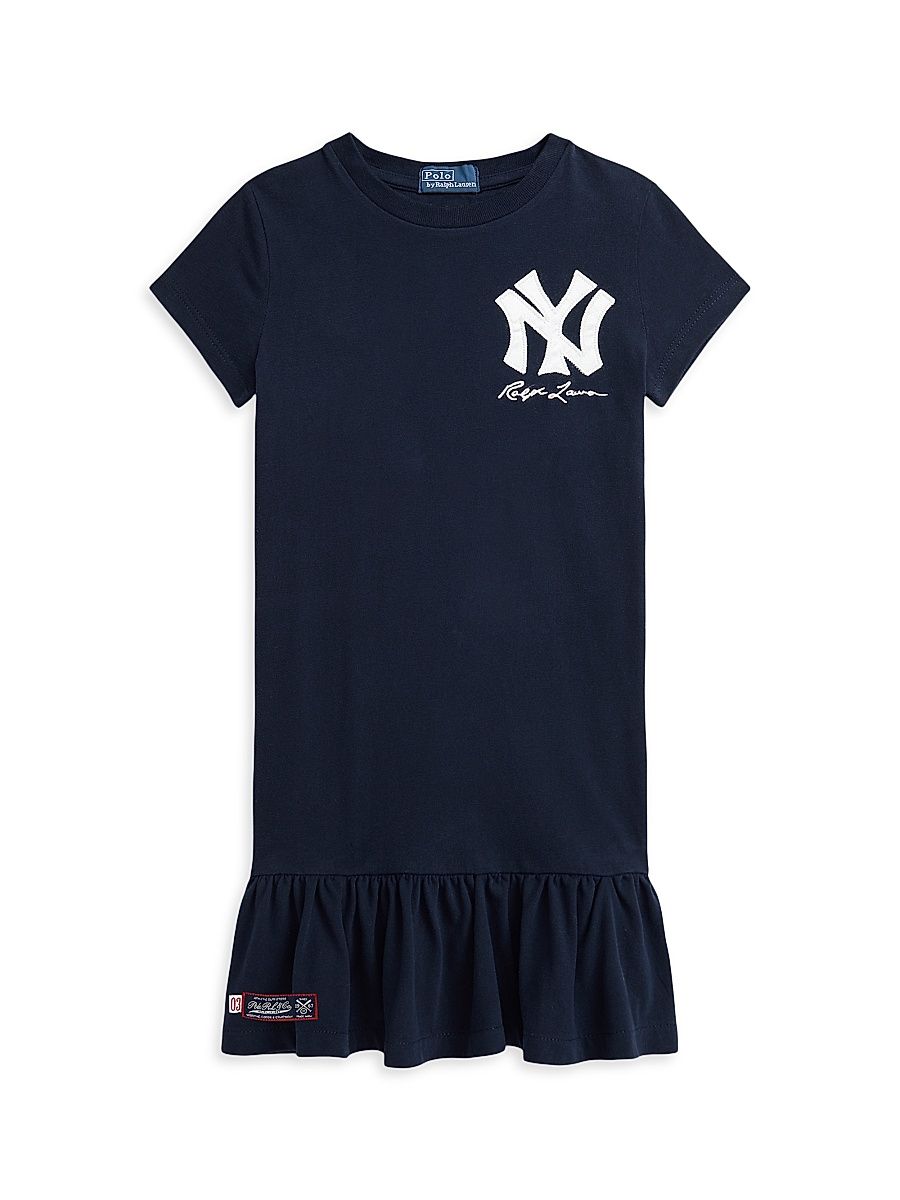 Little Girl's & Girl's Yankees T-Shirt Dress - Aviator Navy - Size 16