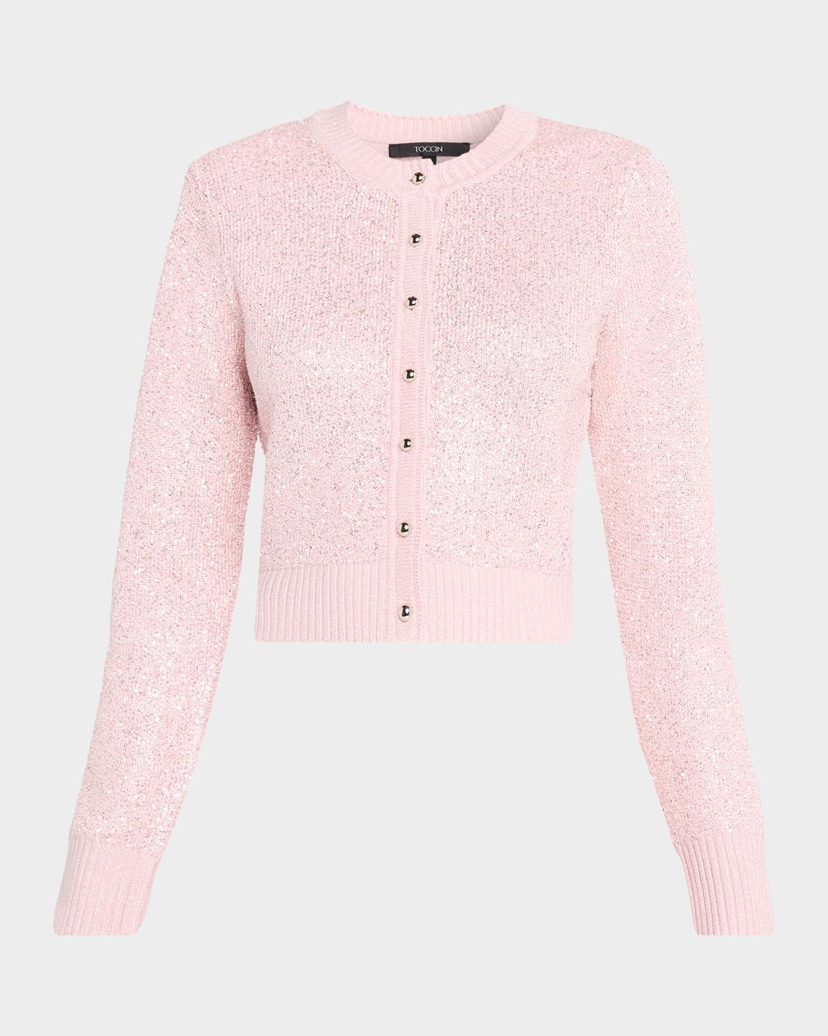 Mollie Sequined Crewneck Cardigan