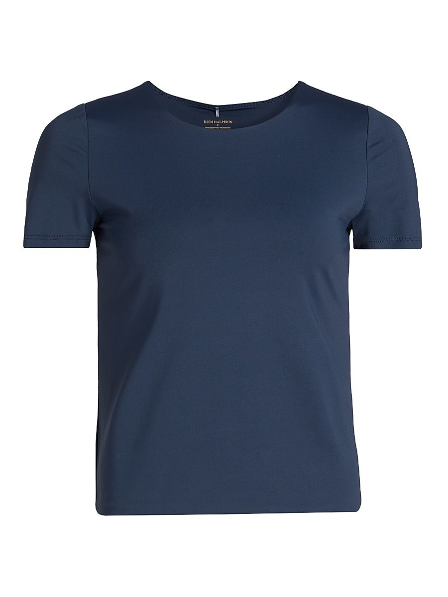 Women's Rhianna Matte Jersey T-Shirt - Navy - Size XXL