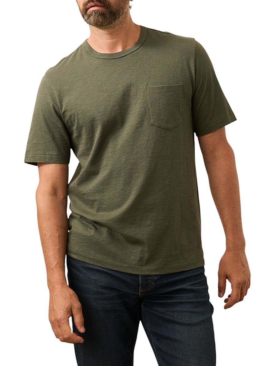 Men's Sunwashed Pocket T-Shirt - Fall Evergreen - Size XL