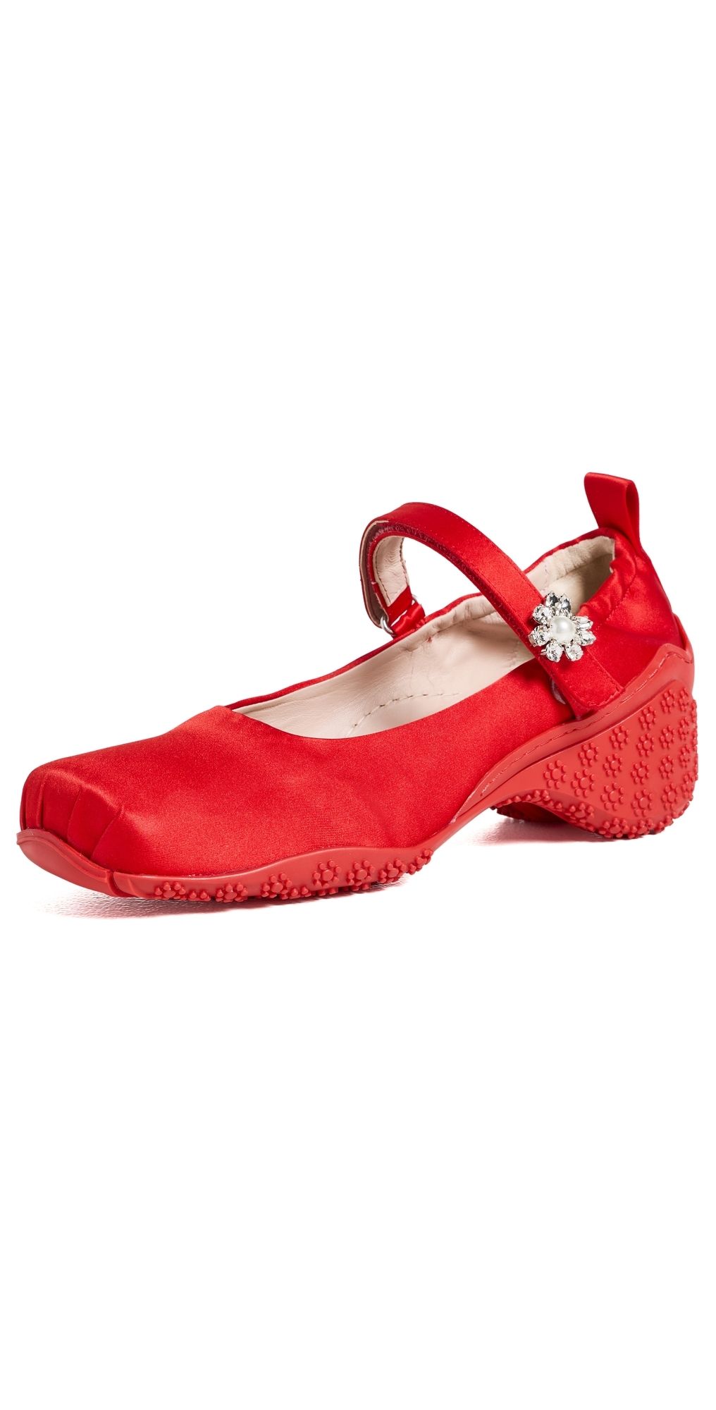 Simone Rocha Ballet Runner Shoes Red/Pearl/Clear 37