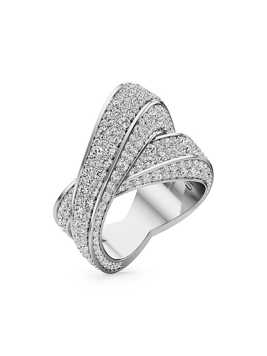 Women's Infinite 18K White Gold & 4.42 TCW Lab-Grown Diamond Ring - White Gold - Size 8