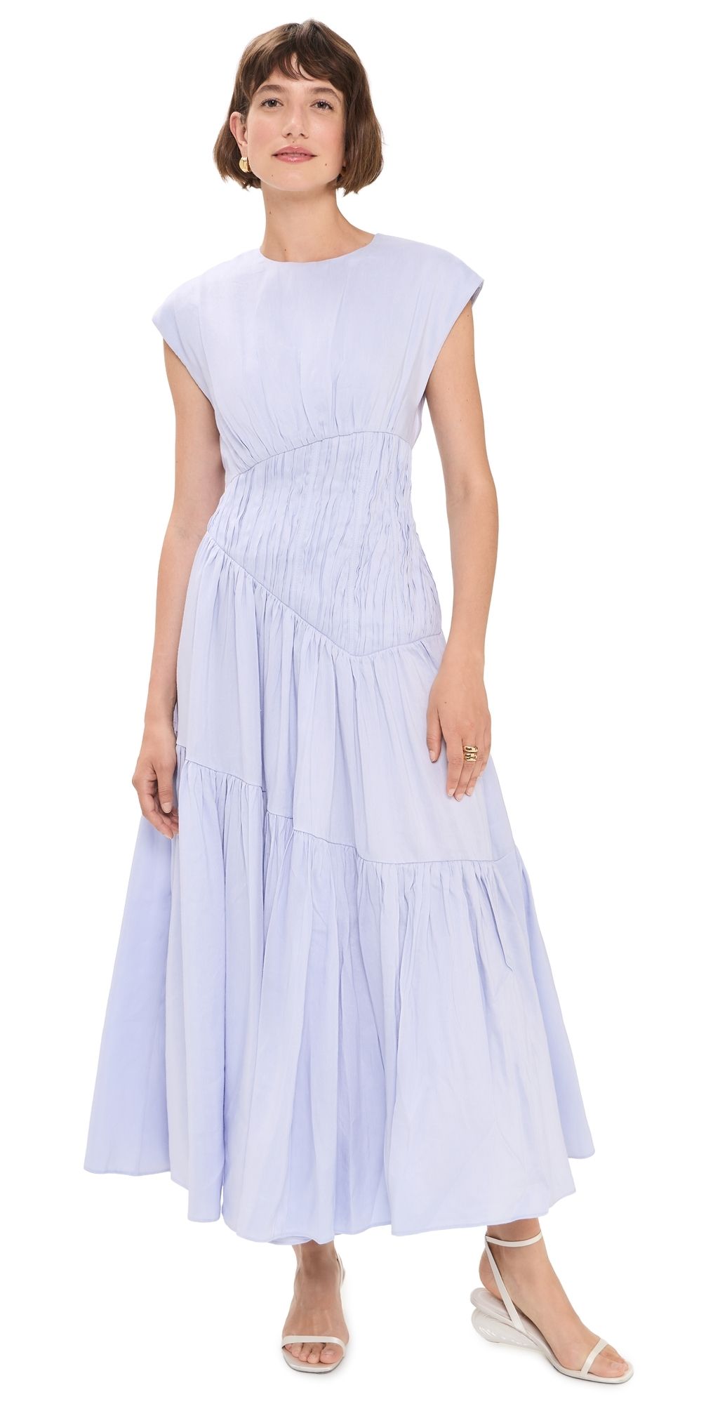 Aje Ecliptica Midi Dress French Blue 10