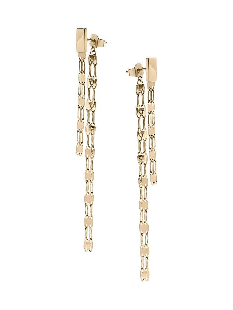 Women's ST BARTS 14K Yellow Gold Chain Drop Earrings - Yellow Gold