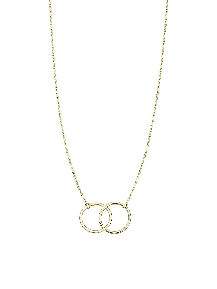 Women's 14K Yellow Solid Gold Forever Linked Necklace - Yellow Gold