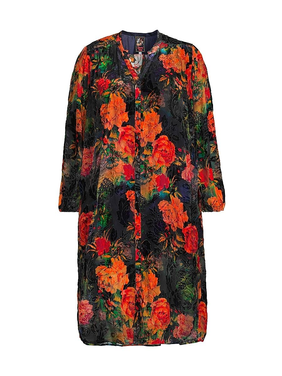 Women's Plus Renna Burnout Slip Dress - Catalina Blue Burnout - Size 22