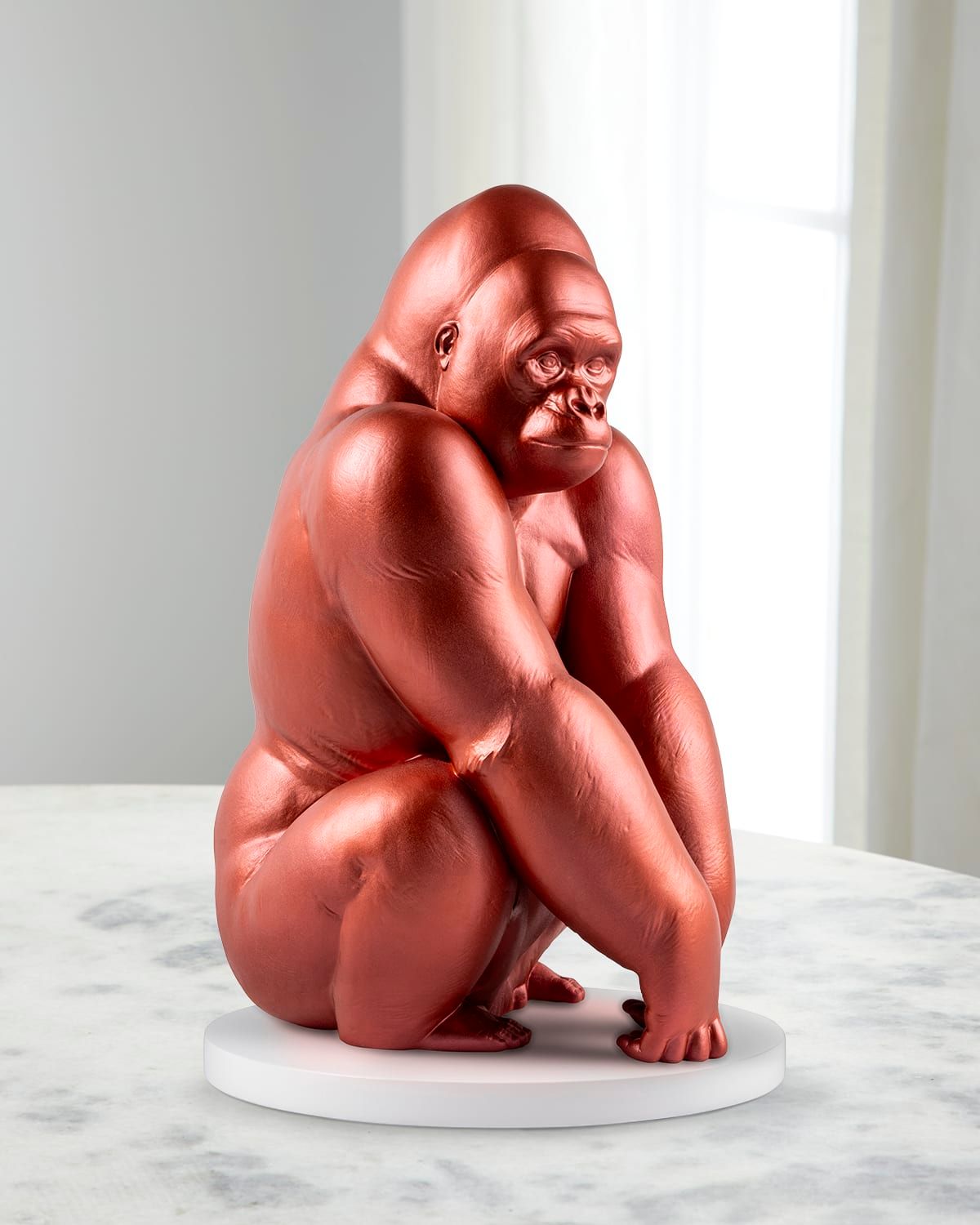 Red Gorilla Sculpture