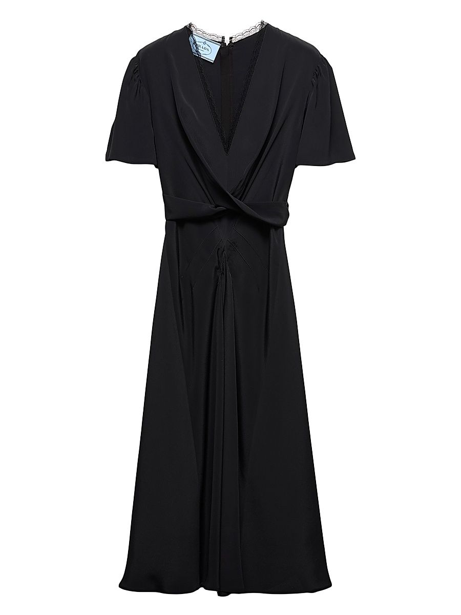 Women's Marocain Dress - Black - Size 2