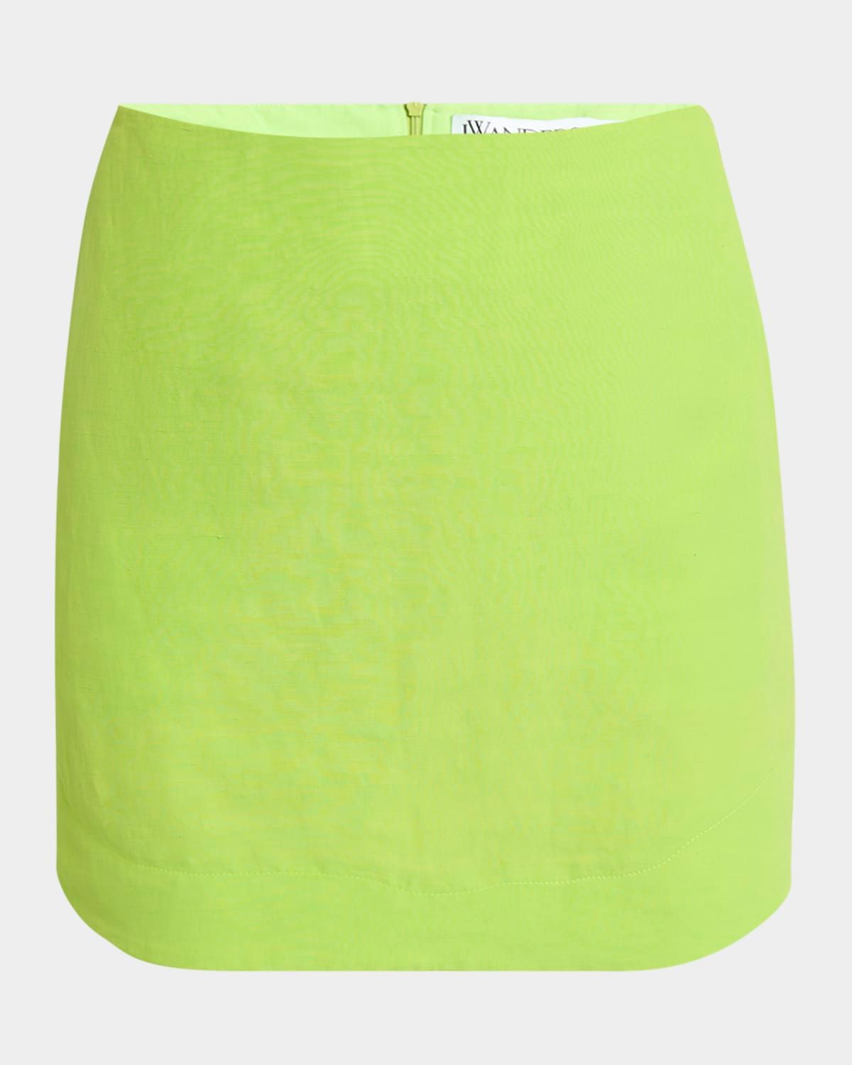 Curved-Hem Mini Skirt