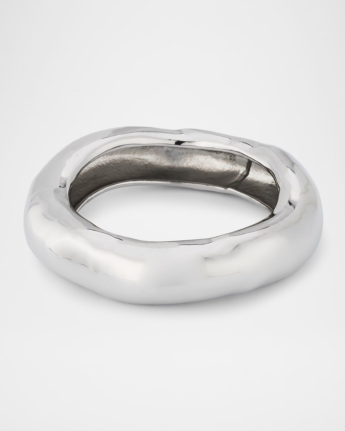 Molten Wide Bangle Bracelet, Size Large