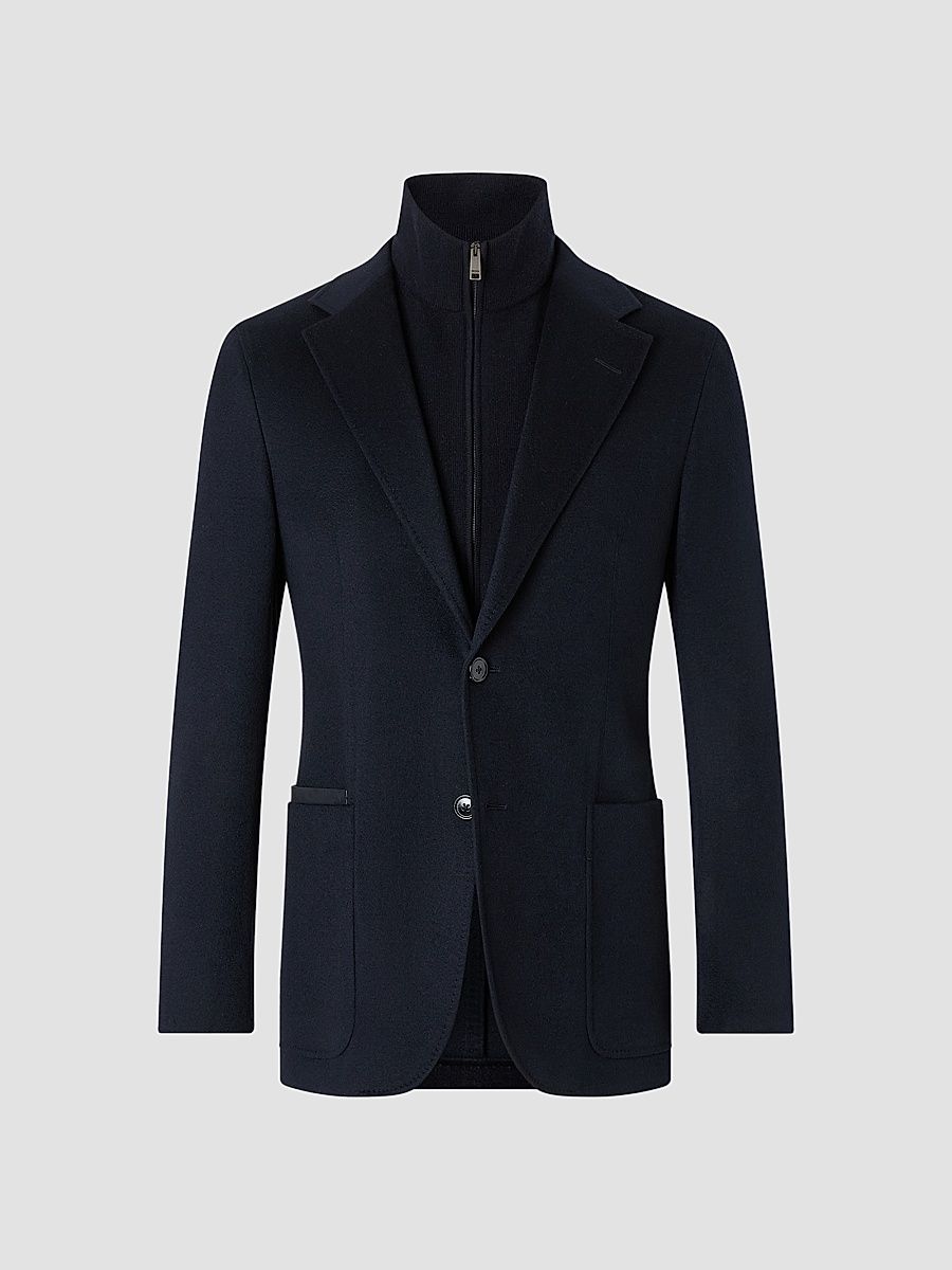 Men's Oasi Cashmere Jacket - Navy Blue - Size 50