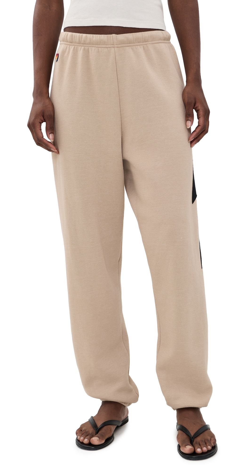 Aviator Nation Bolt Stitch Womens Sweatpants Sand S