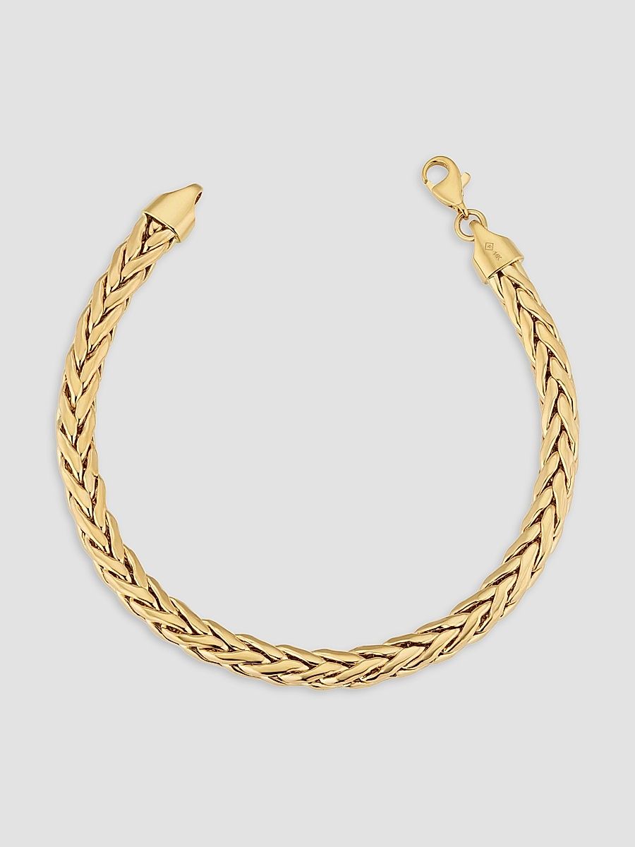 Women's 14K Yellow Gold Royal Palms Bracelet - Gold - Size 7.5