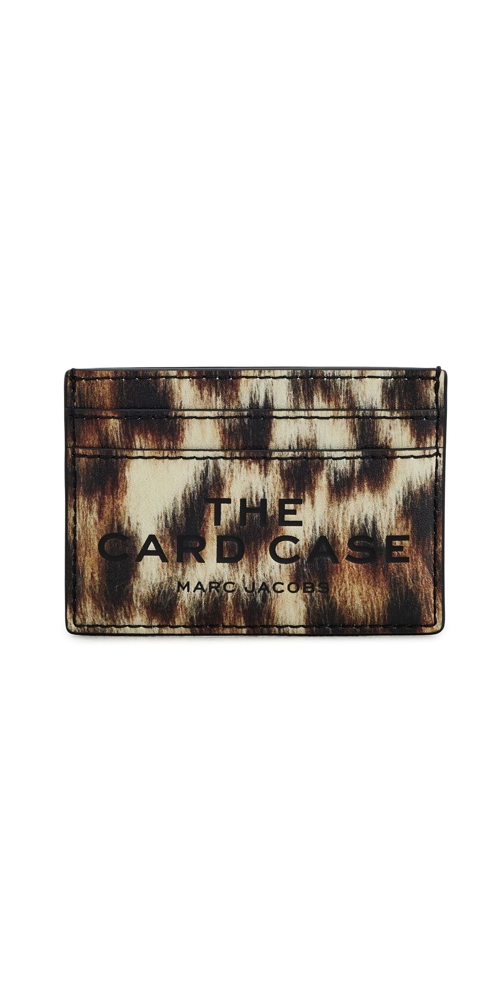 Marc Jacobs Leather Card Case Brown Multi One Size