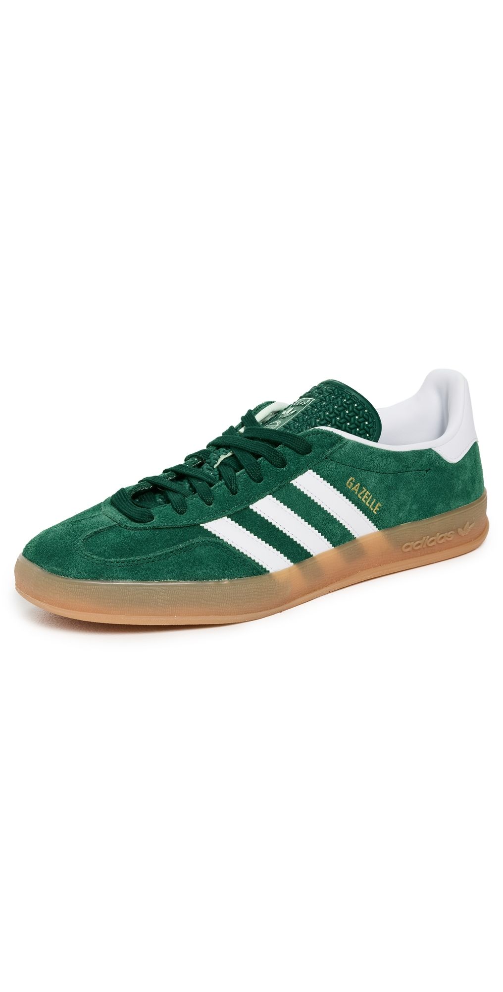 adidas Gazelle Indoor Sneakers Collegiate Green/Cloud White/Gum 10