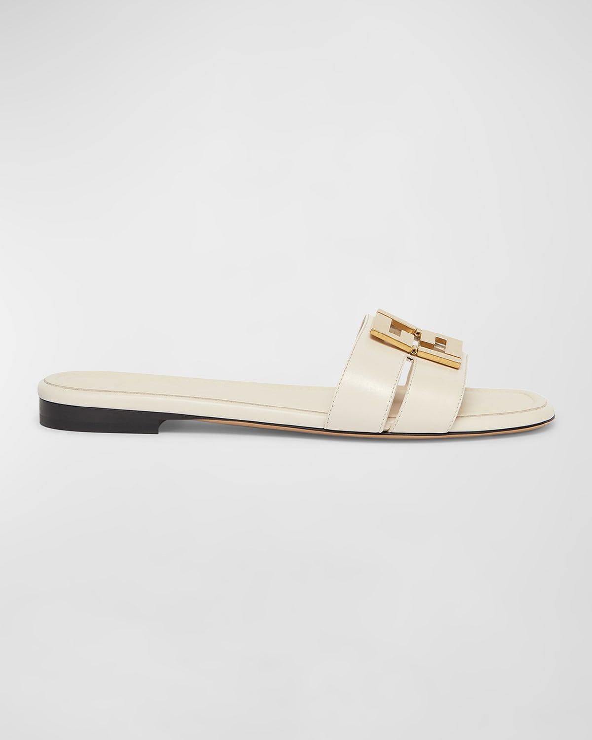 FFold Leather Flat Sandals