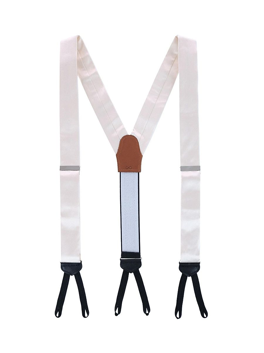 Men's Sutton Formal Silk Brace - Ivory