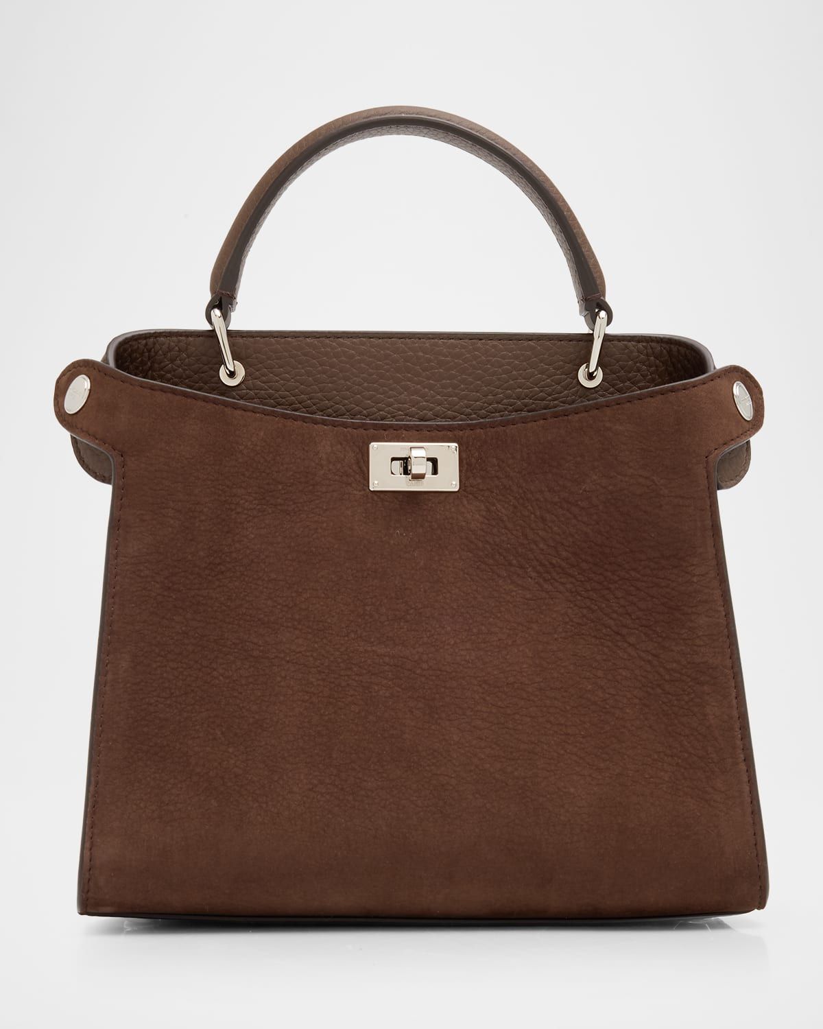Lutece Mini Suede & Leather Top-Handle Bag