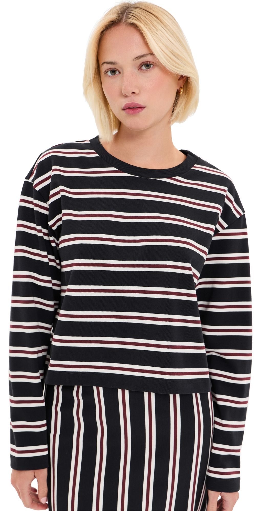 LE BOP Danica Tee Black/Ivory/Mahogany M