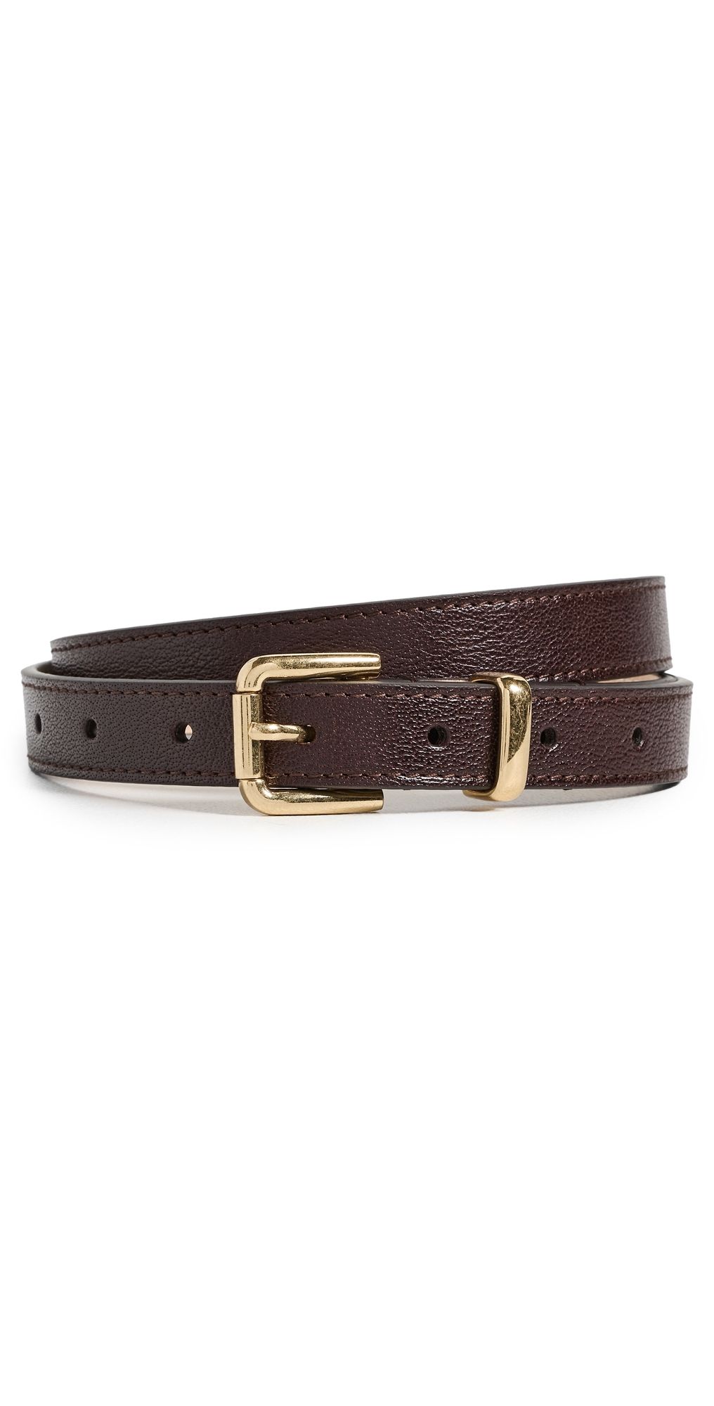 Jamie Haller The Slim Bar Belt Oxblood 90