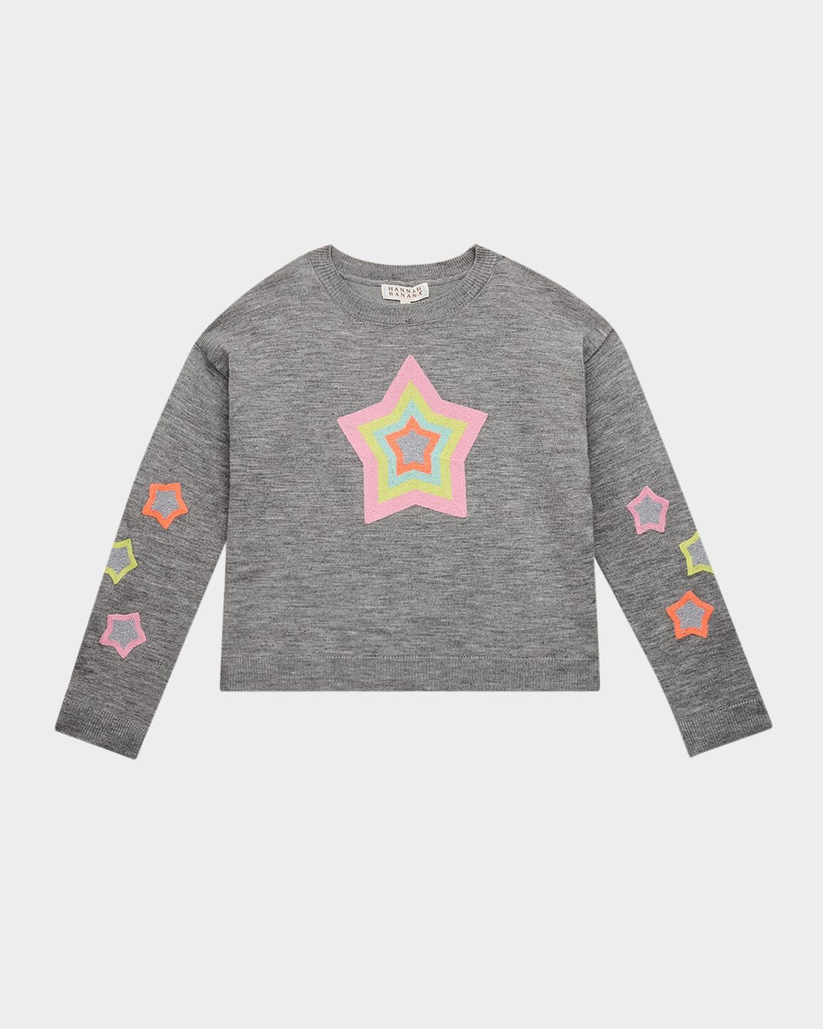 Girl & apos;s Star Appliqué Sweatshirt, Size 4-14