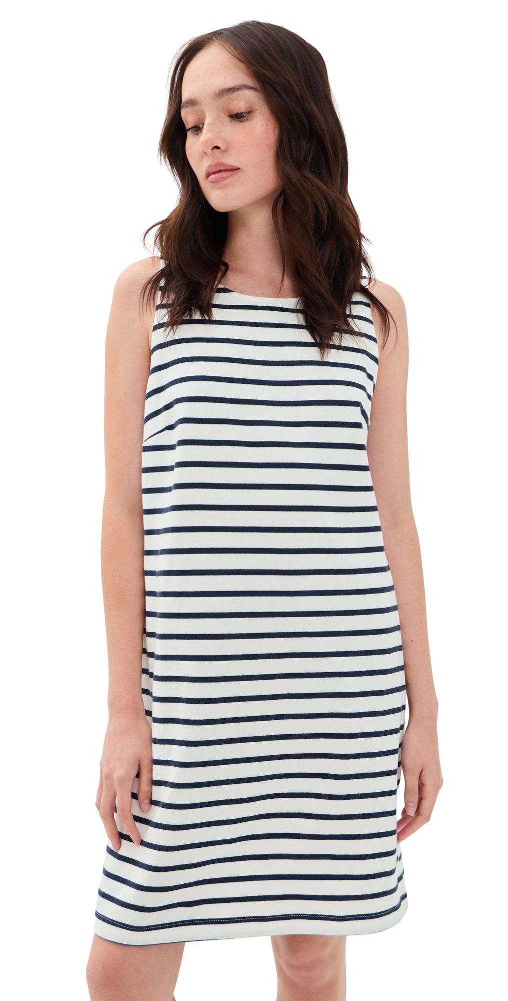 RAILS Kaylee Tank Dress Ivory Navy Stripe M
