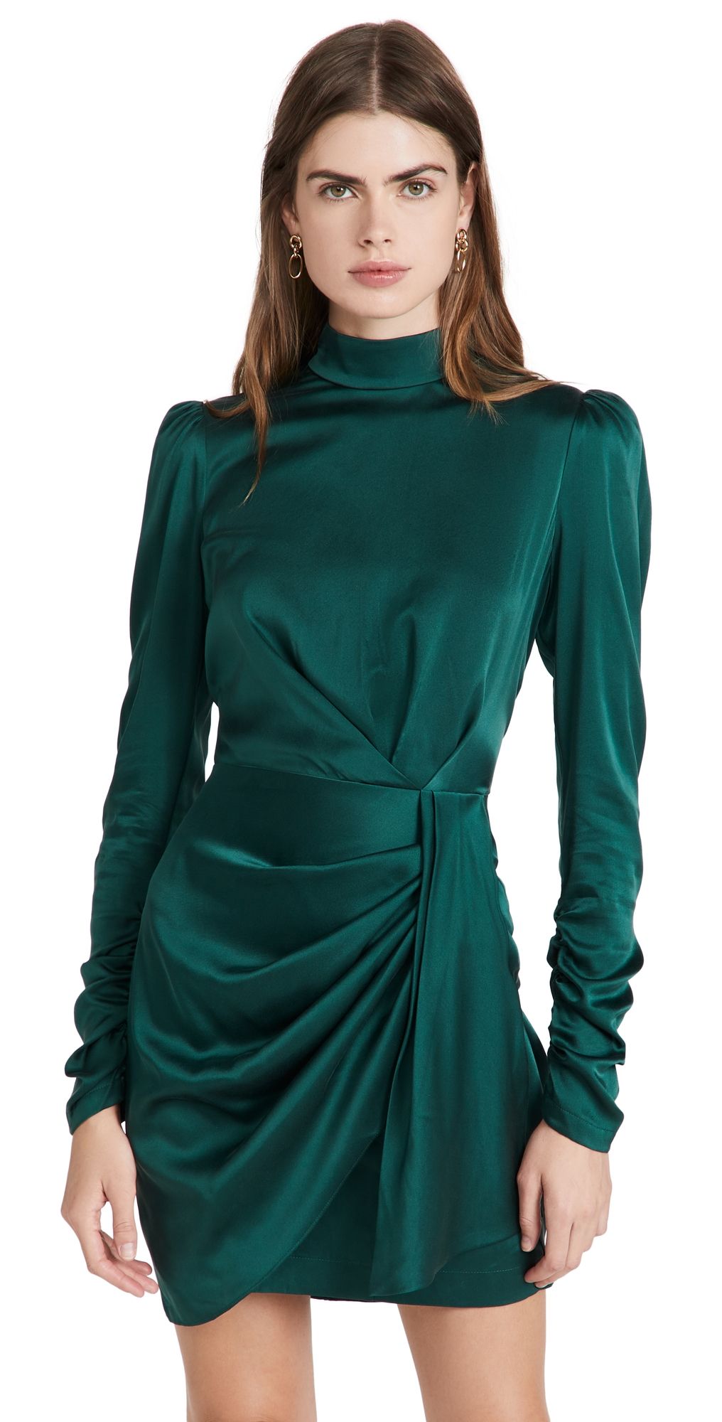 Zimmermann Silk Drape Dress Jade 0