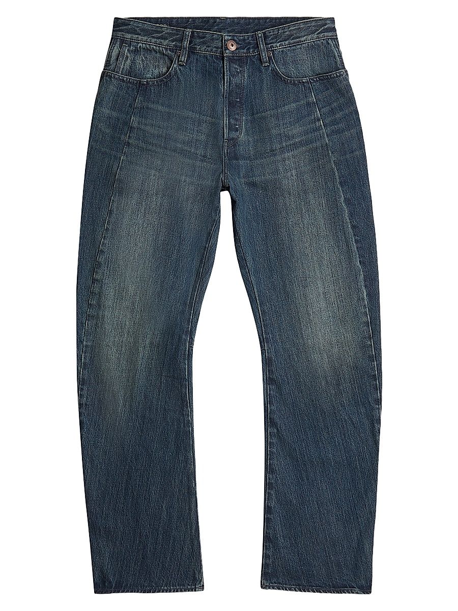 Men's Contor 3D Regular Straight-Leg Jeans - Antique Faded Cyclone - Size 38