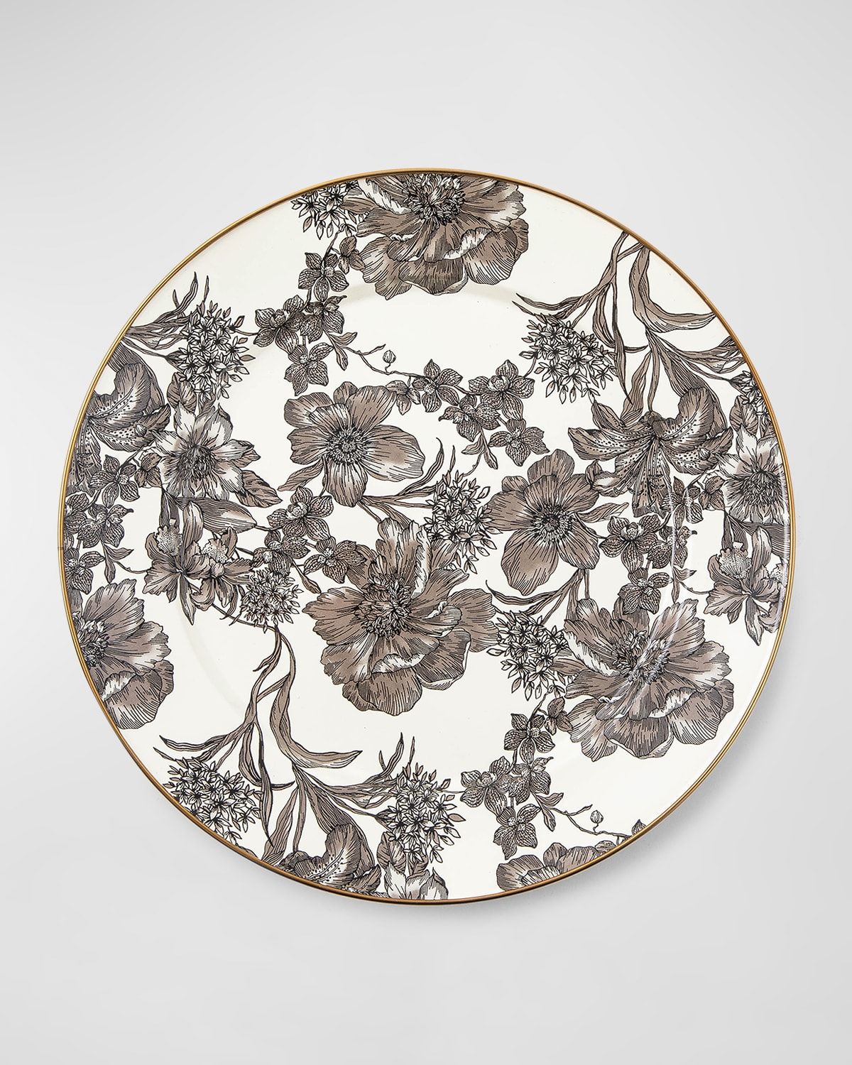 Sterling English Garden Enamel Charger Plate