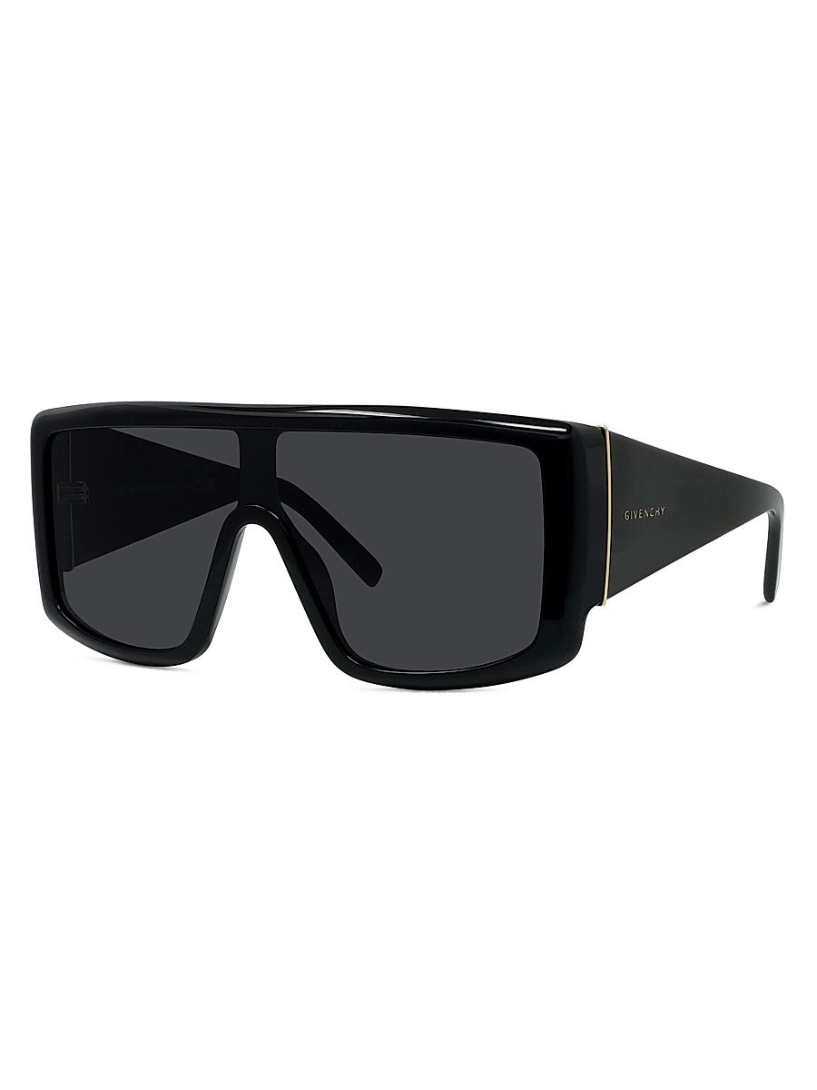 Women's Square Mask Sunglasses - Black