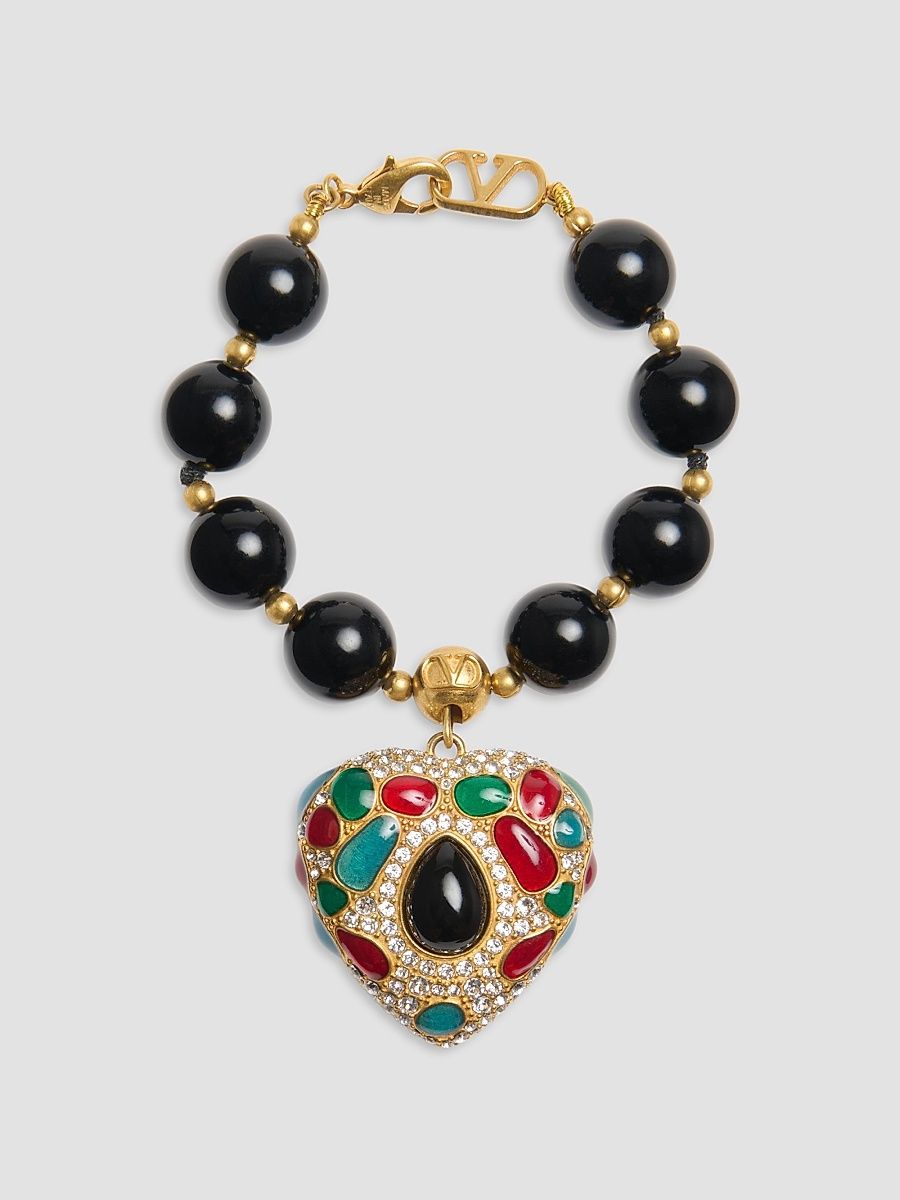 Women's Coeur Royal Bracelet in Metal, Resin, Enamel and Swarovski Crystals - Size Medium