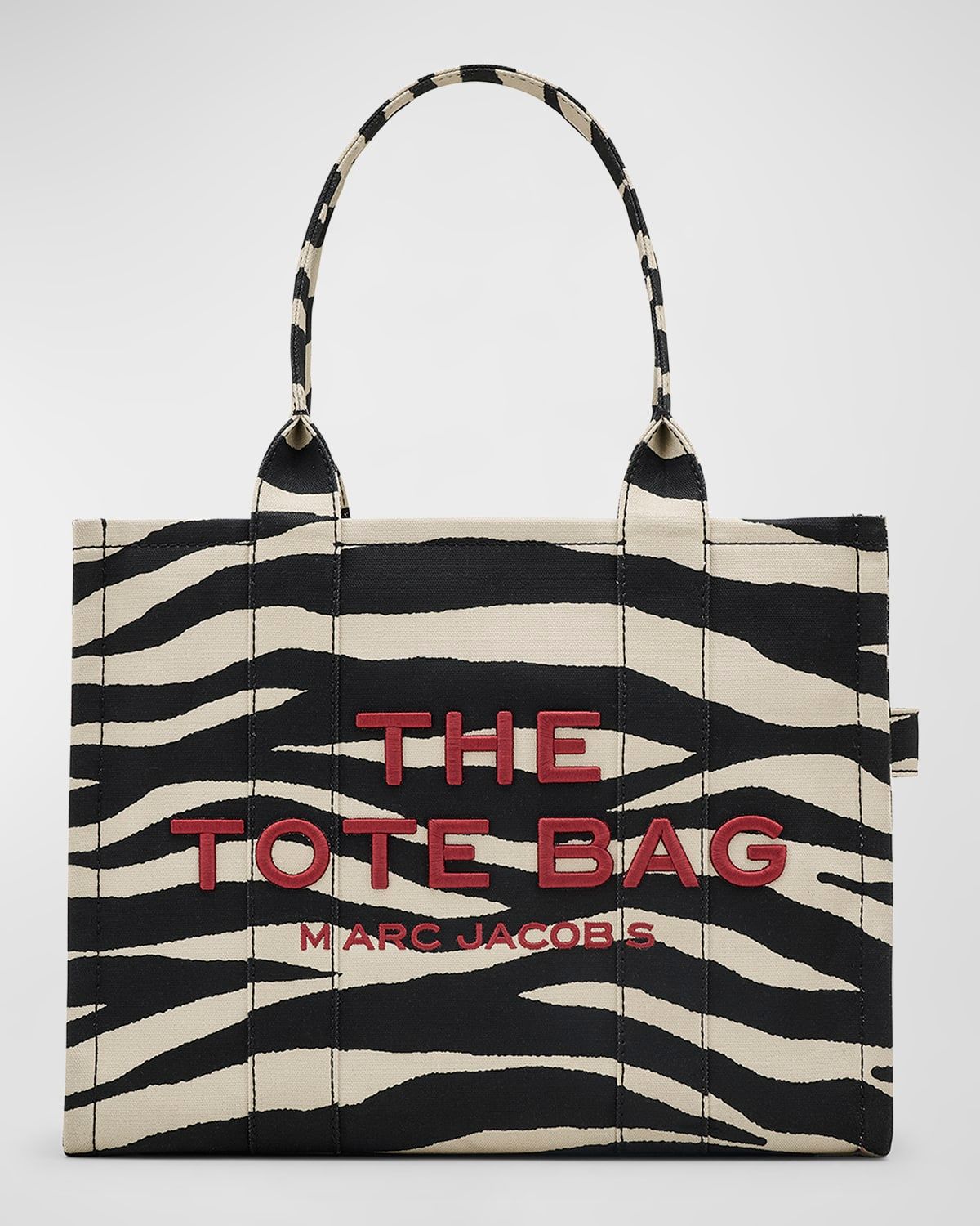 The Zebra Canvas Large Tote Bag