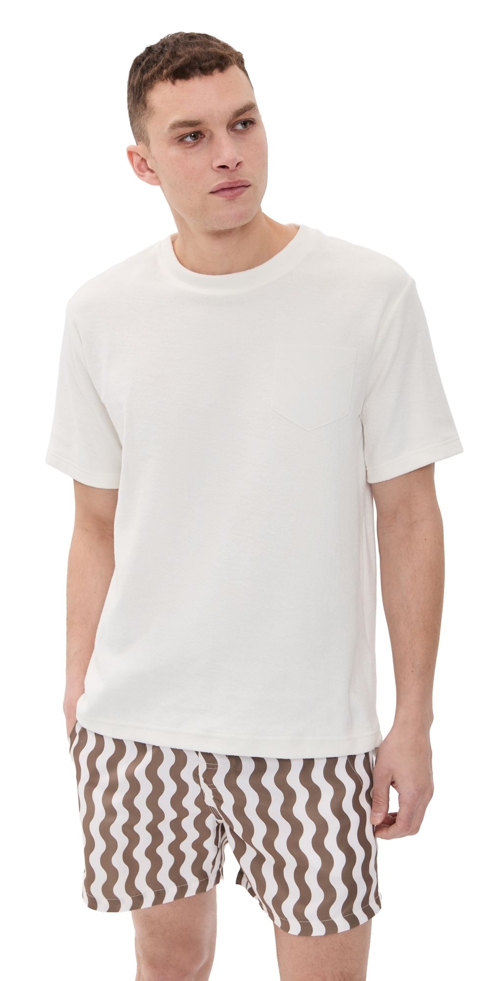 OAS White Terry Tee White XXL
