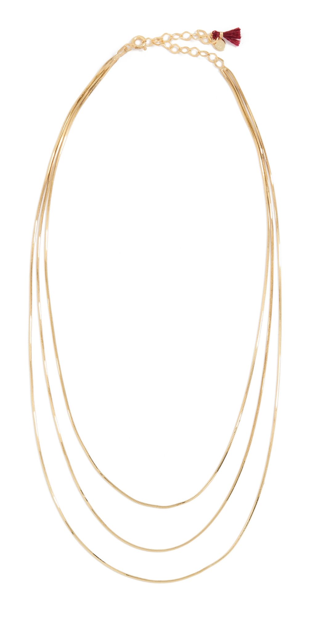 SHASHI Golden Line Necklace Gold One Size