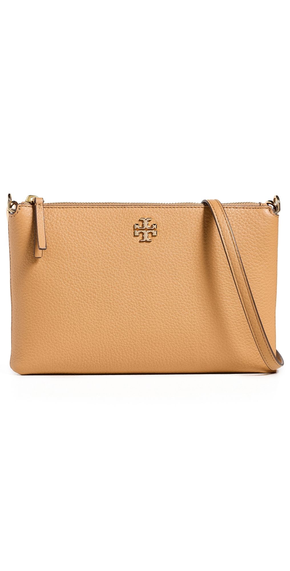 Tory Burch Mercer Pebbled Zip Crossbody Bag Tiramisu One Size
