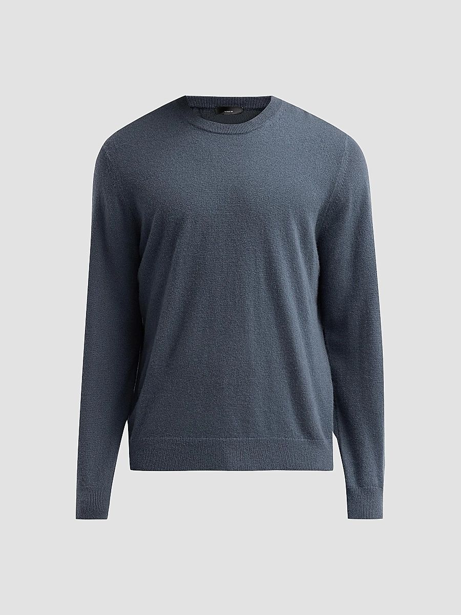 Vince Men's Cashmere Crewneck Sweater - Light Curry - Size XL