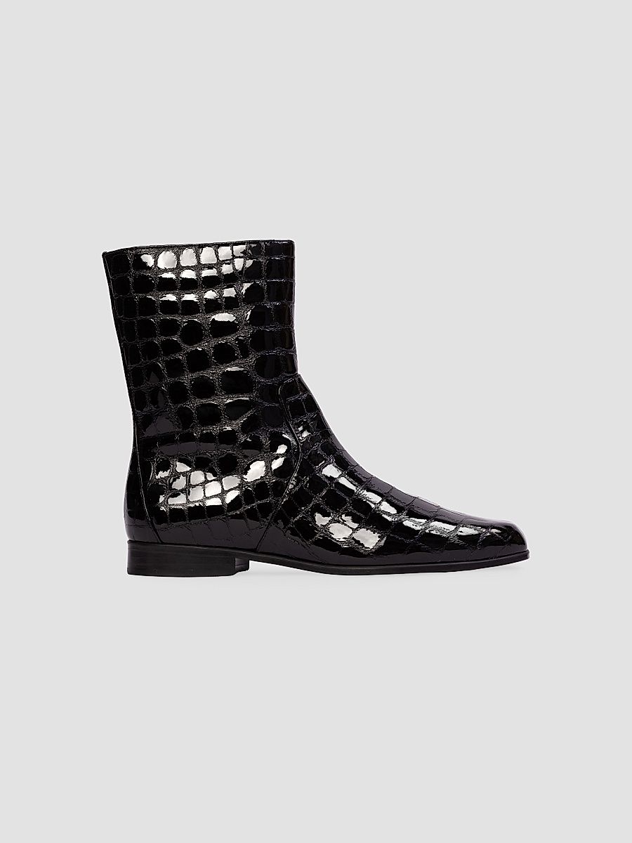 Women's Aries Croc Boots - Black Croc - Size 12