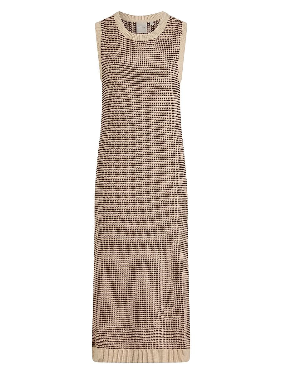 Women's Sadia Stitch-Knit Midi-Dress - Birch - Size Medium