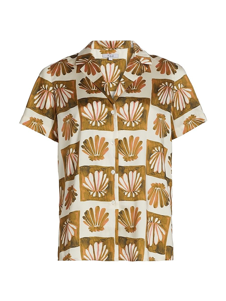 Women's Theis Shell Shirt - Checkered Shells - Size XL