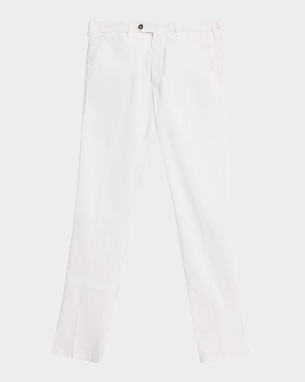 Men & apos;s Wool Slim Flat-Front Trousers