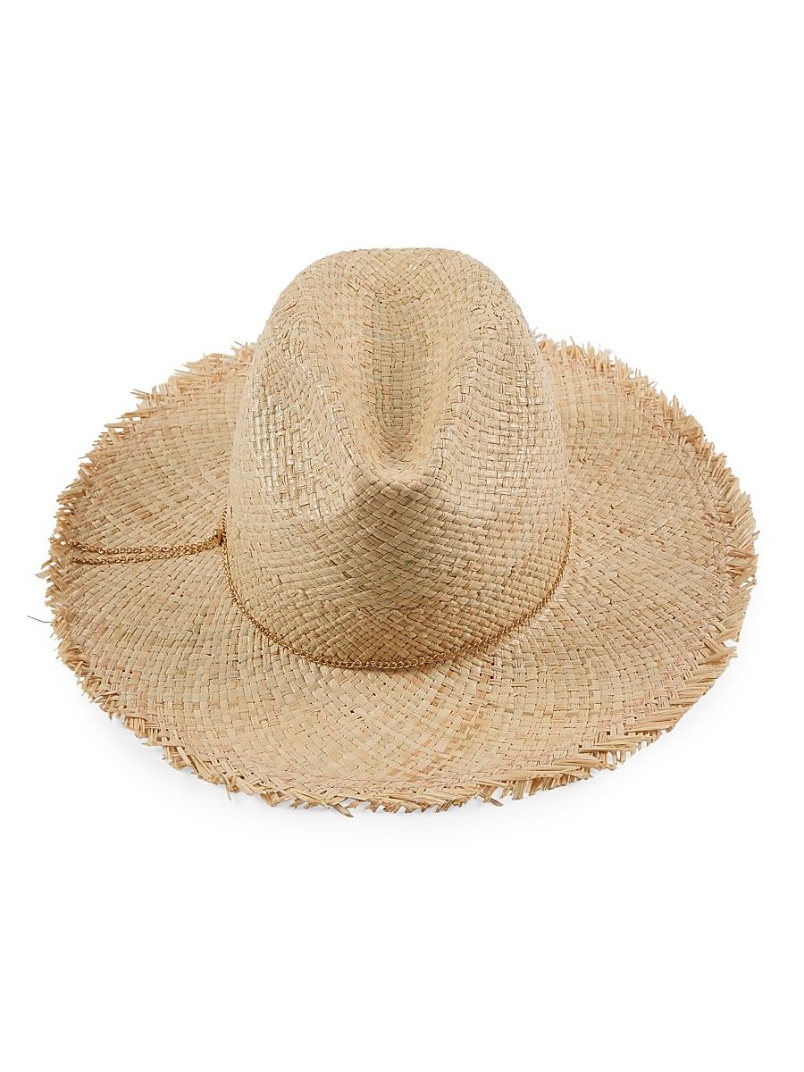 Women's Sandy Raffia Fedora - Natural