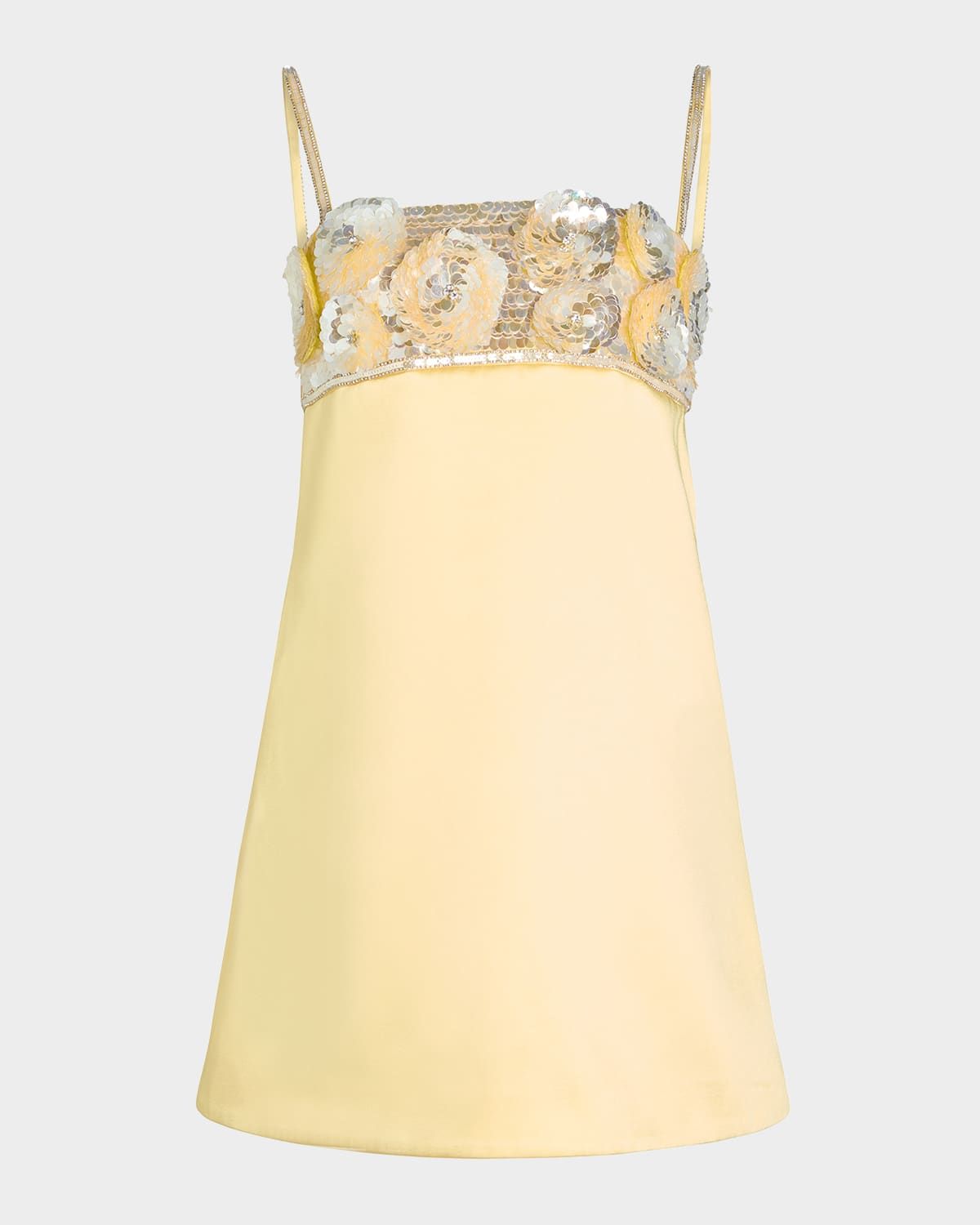 Lark Flower Sequined Mini Dress