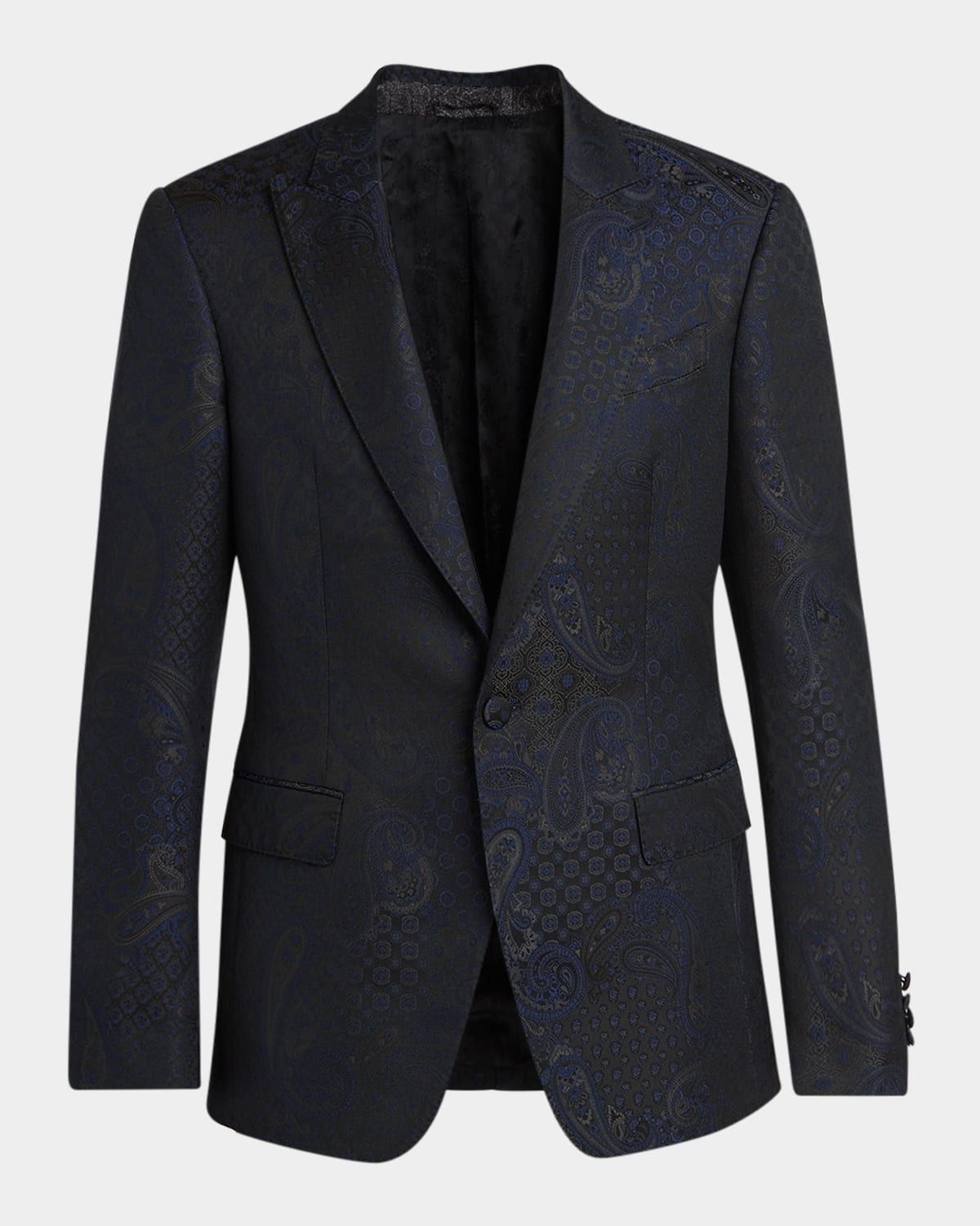 Men & apos;s Paisley Jacquard Single-Breasted Blazer