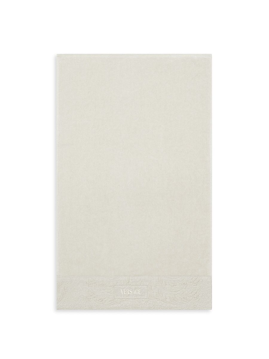 Barocco Bath Towel - White