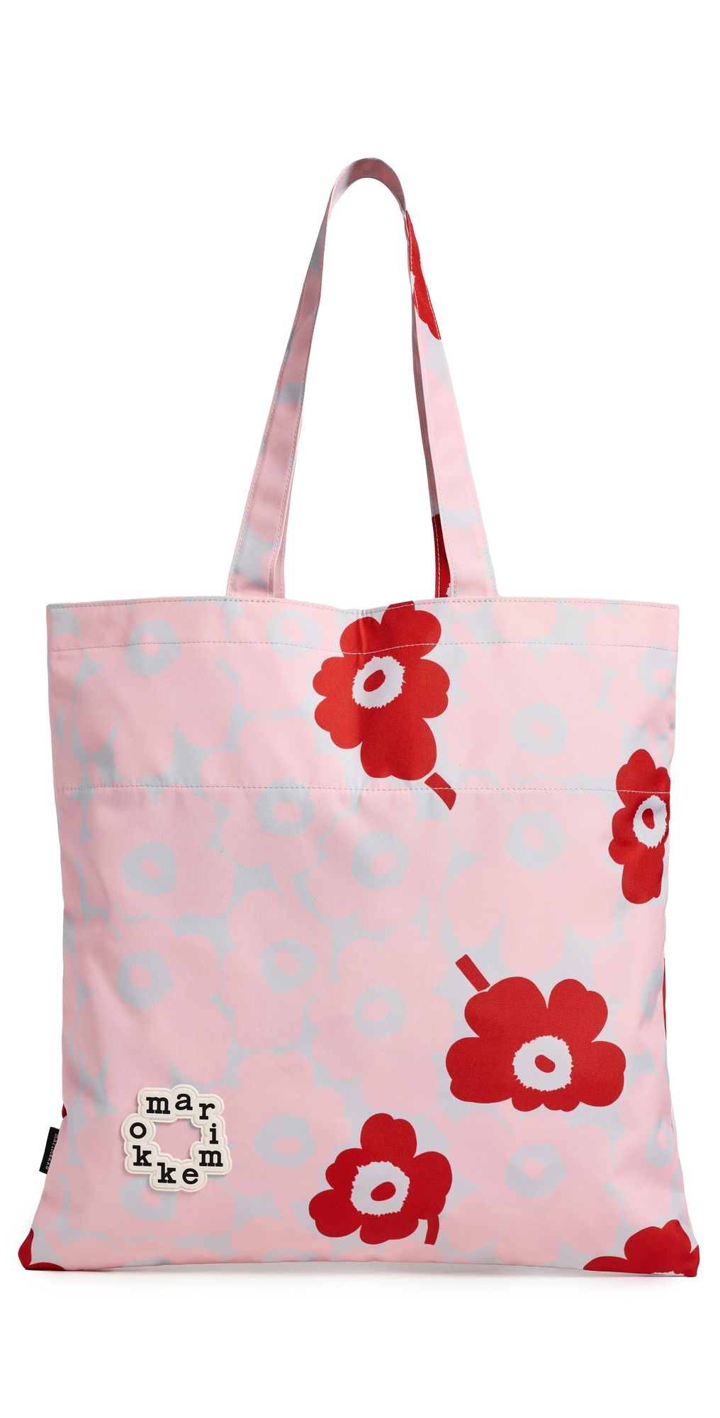 Marimekko Metka Piccolo Kioski Tote Light Pink/Grey/Red One Size
