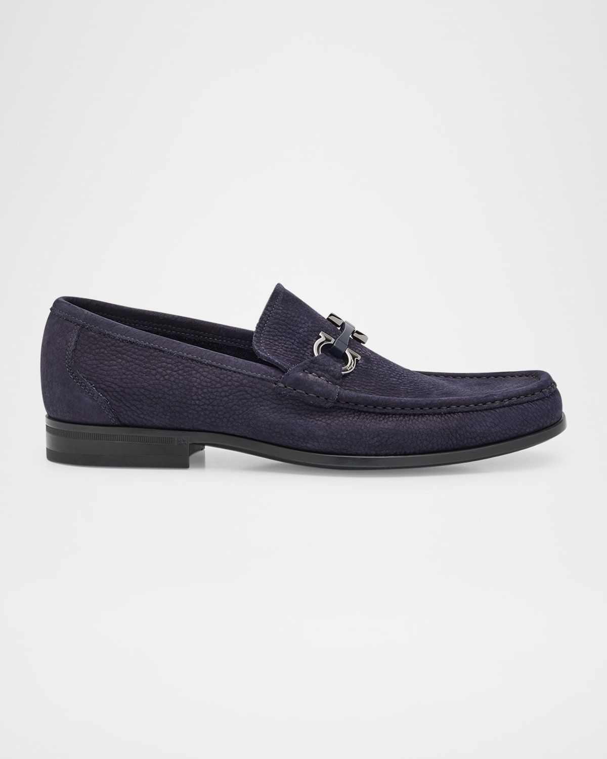 Men & apos;s Grandioso Leather Gancini-Bit Loafers